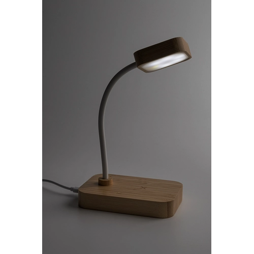 image du produit Lampe de bureau multifonctionnelle en bambou avec 12 LED