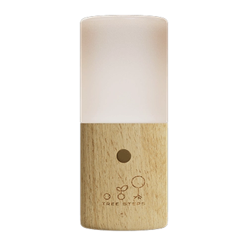 image du produit Lampe de table LED avec base en bois de hêtre - batterie 1200mAh