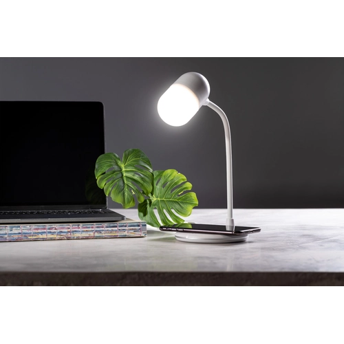 image du produit Lampe LED avec chargeur induction et enceinte bluetooth