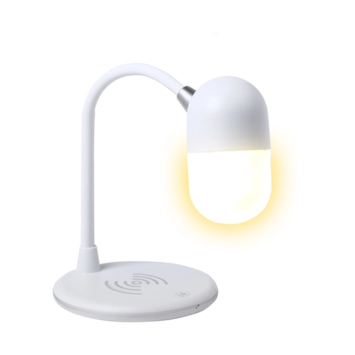 image du produit Lampe LED avec chargeur induction et enceinte bluetooth