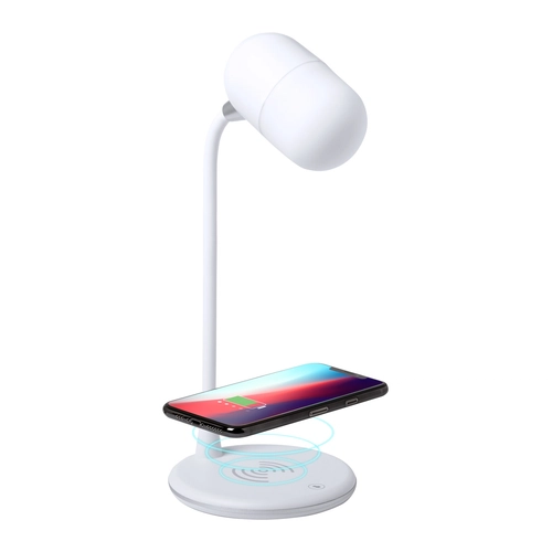 image du produit Lampe LED avec chargeur induction et enceinte bluetooth