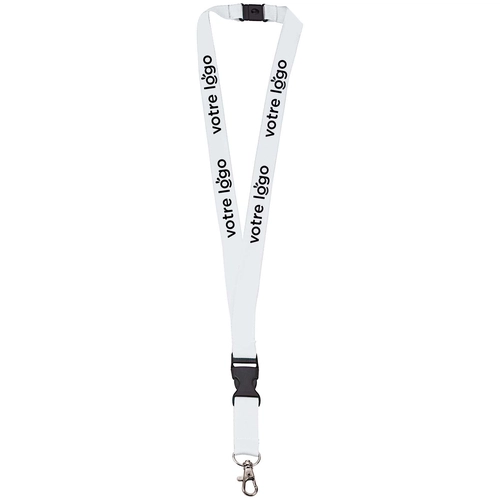 image du produit Lanyard en polyester avec séparateur plastique