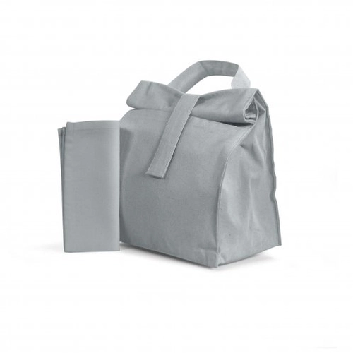 image du produit Lunch bag isotherme en coton avec serviette et couverts