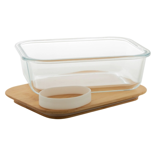 image du produit Lunch box en verre avec couvercle bambou - 800 ml