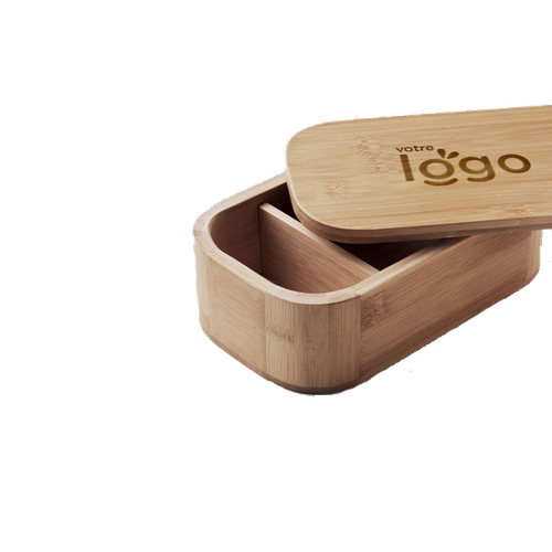 image du produit Lunchbox en bambou 1000 ml avec fermeture élastique