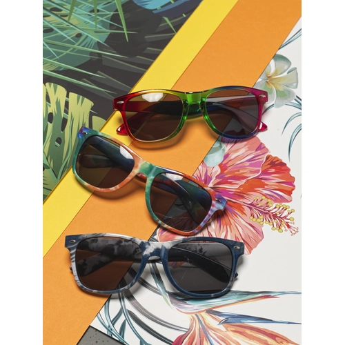 image du produit Lunettes de soleil avec cadre translucide multicouleur