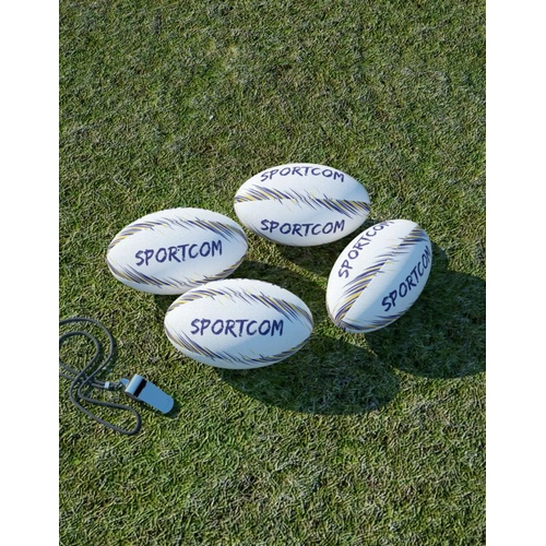 image du produit Mini ballon de rugby 17 cm en caoutchouc - 100% personnalisable