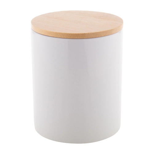 image du produit Mug céramique 300 ml avec son couvercle en bambou 