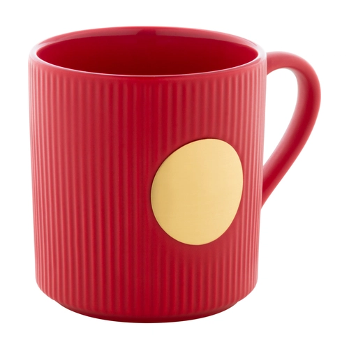 image du produit Mug céramique avec plaque en laiton