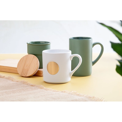 image du produit Mug céramique avec plaque en laiton