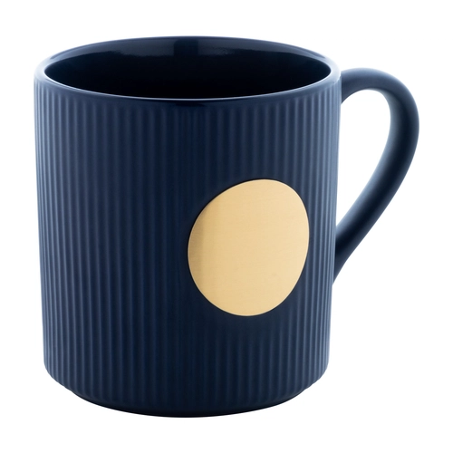 image du produit Mug céramique avec plaque en laiton