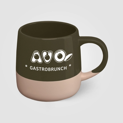 image du produit Mug céramique - design à blocs de couleur - 445 ml
