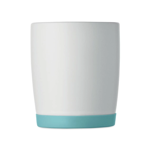 image du produit Mug en céramique avec finition blanche mate et base en silicone