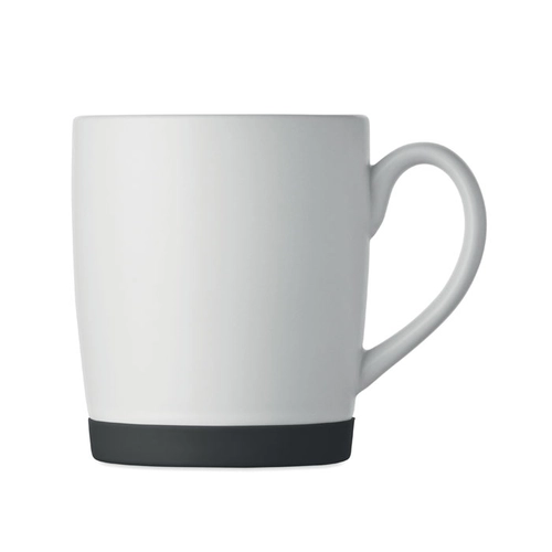 image du produit Mug en céramique avec finition blanche mate et base en silicone