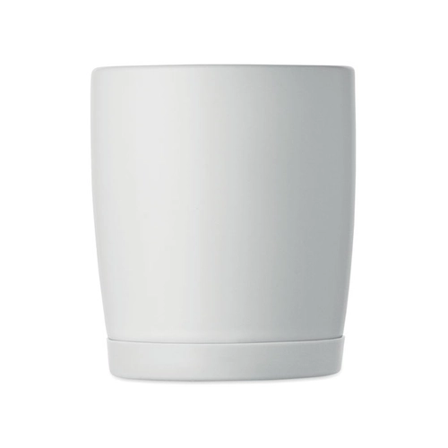 image du produit Mug en céramique avec finition blanche mate et base en silicone