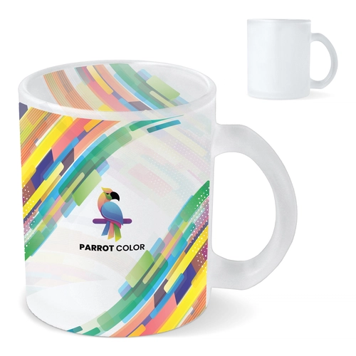 image du produit Mug en verre dépoli grande taille avec finition givrée 335ml