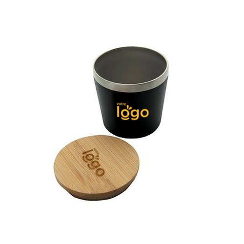 image du produit Mug isotherme NAGANO 200 ml - avec couvercle en bambou