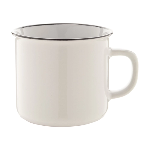 image du produit Mug vintage 300 ml personnalisé avec des bords noirs