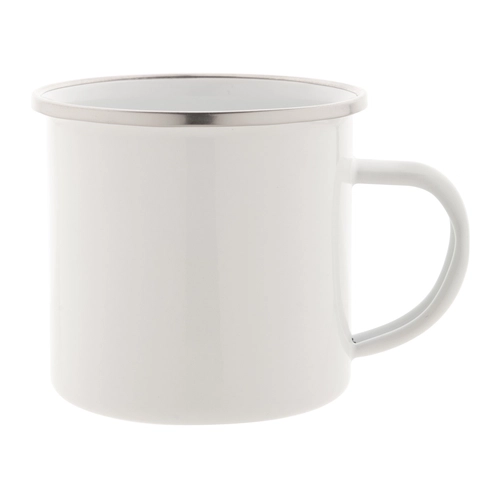 image du produit Mug vintage 350 ml personnalisé avec les bords en acier inoxydable