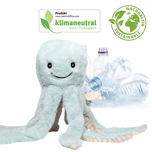 image du produit Peluche pieuvre en RPET - convient aux enfants