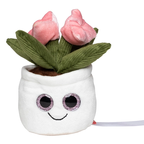 image du produit Peluche plante tulipe en microfibre - convient aux enfants