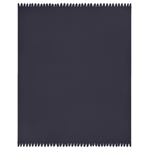 image du produit Plaid polaire 125 x 150 cm avec franges - cerclage cartonné