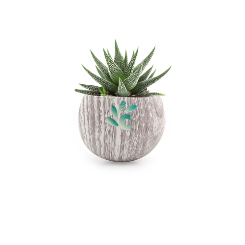 image du produit Plante pot céramique aimanté effet bois
