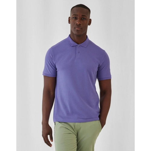 image du produit Polo pour homme en coton avec col à deux boutons