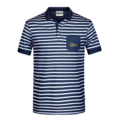 image du produit Polo rayé homme 100% coton Bio