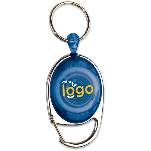 image du produit Porte badge givré avec cordon rétractable