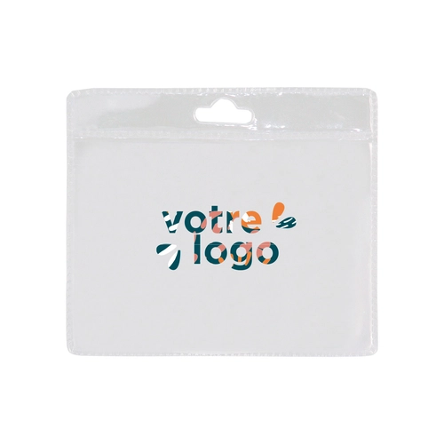 image du produit Porte badge personnalisé avec plastique transparent