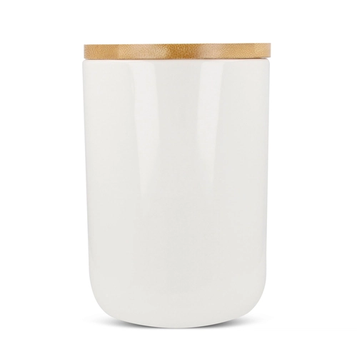 image du produit Pot de conservation en céramique avec couvercle bambou - 900ml