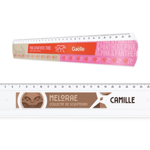 image du produit Règle plastique transparente fabriqué en France - 30 cm