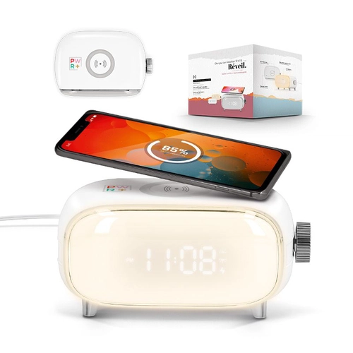 image du produit Réveil avec chargeur à induction 10W - lumière réglable