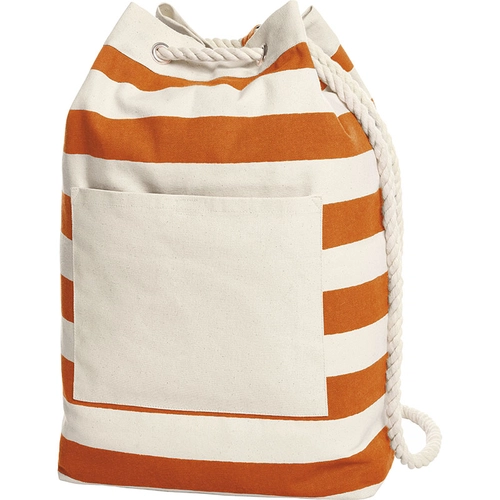 image du produit Sac à dos BEACH en coton style marinière