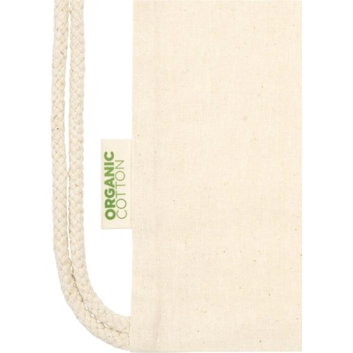 image du produit Sac à dos en coton avec fermeture à cordon - sac 140g 5 litres certifié GOTS