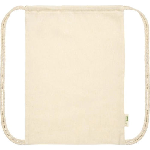 image du produit Sac à dos en coton avec fermeture à cordon - sac 140g 5 litres certifié GOTS