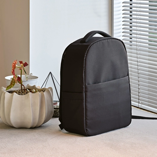 image du produit Sac à dos en RPET 16l avec poche frontale et poignée trolley - emplacement PC 15,6 pouces