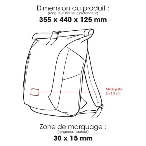 image du produit Sac à dos Ocean Plastic Roll Top 22 L