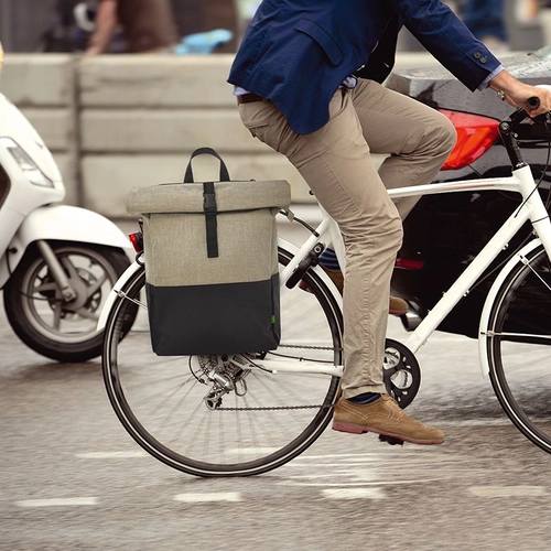 image du produit Sac à dos vélo en RPET - sac à dos adaptable sur vélo