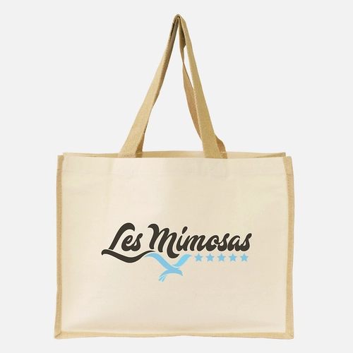 image du produit Sac cabas en coton épais 320 gr et jute