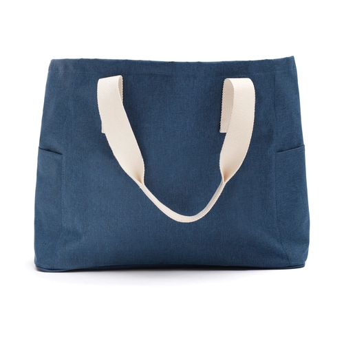 image du produit Sac de plage élégant - détails en coton et imitation cuir