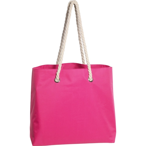 image du produit Sac de plage en polyester 300D - cordes en coton et œillets métal