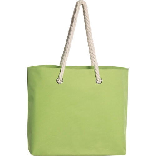 image du produit Sac de plage en polyester 300D - cordes en coton et œillets métal