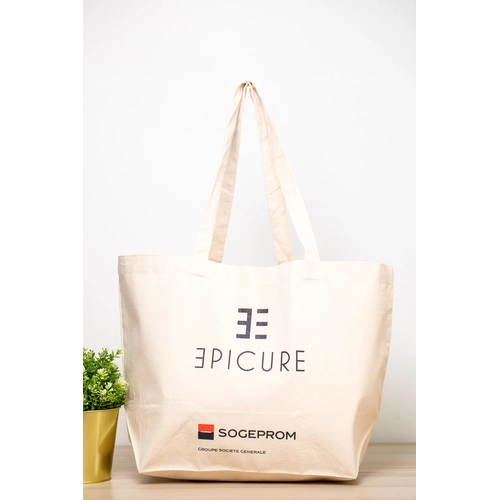 image du produit Sac en coton 280gr/m2 avec soufflet en bas de 21 cm - Coton recyclé certifié GRS