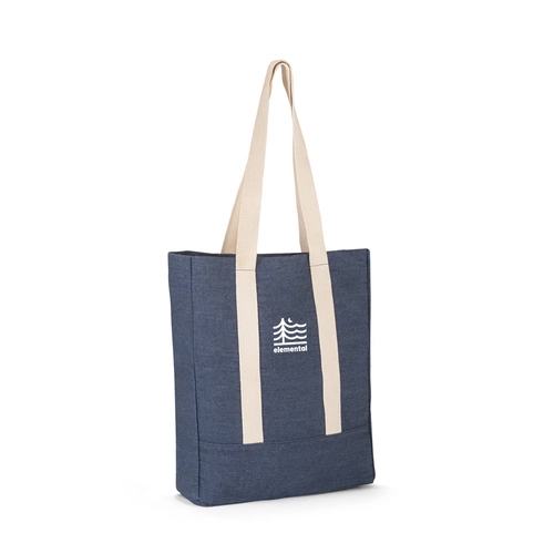 image du produit Sac en coton denim - avec poche intérieure