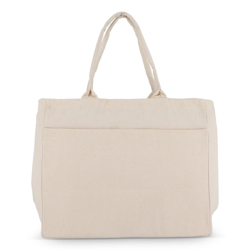 image du produit Sac fourre-tout en coton avec fermeture éclair