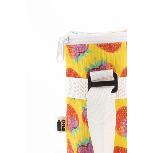 image du produit Sac isotherme bouteille zippé sur mesure en polyester RPET 600D