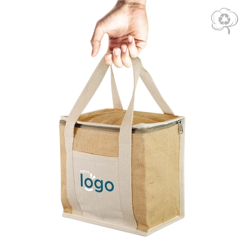 image du produit Sac Lunch bag NATURLUNCH, 100% en jute et coton recyclé