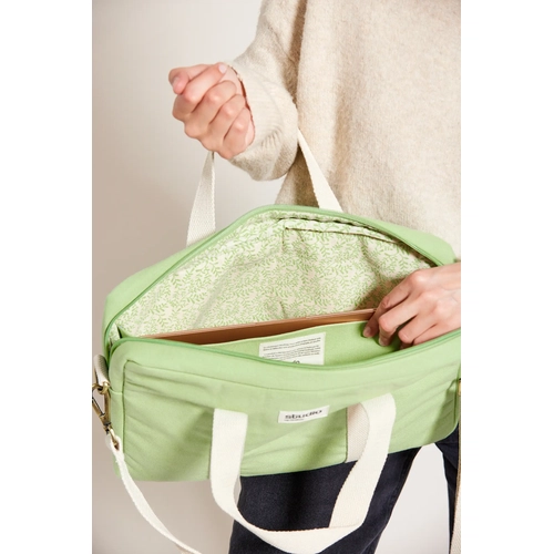 image du produit Sac ordinateur 15 pouces en coton bio certifié GOTS - fabriqué par une ONG